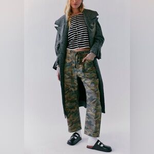 Free People Camouflage Cargo Pants